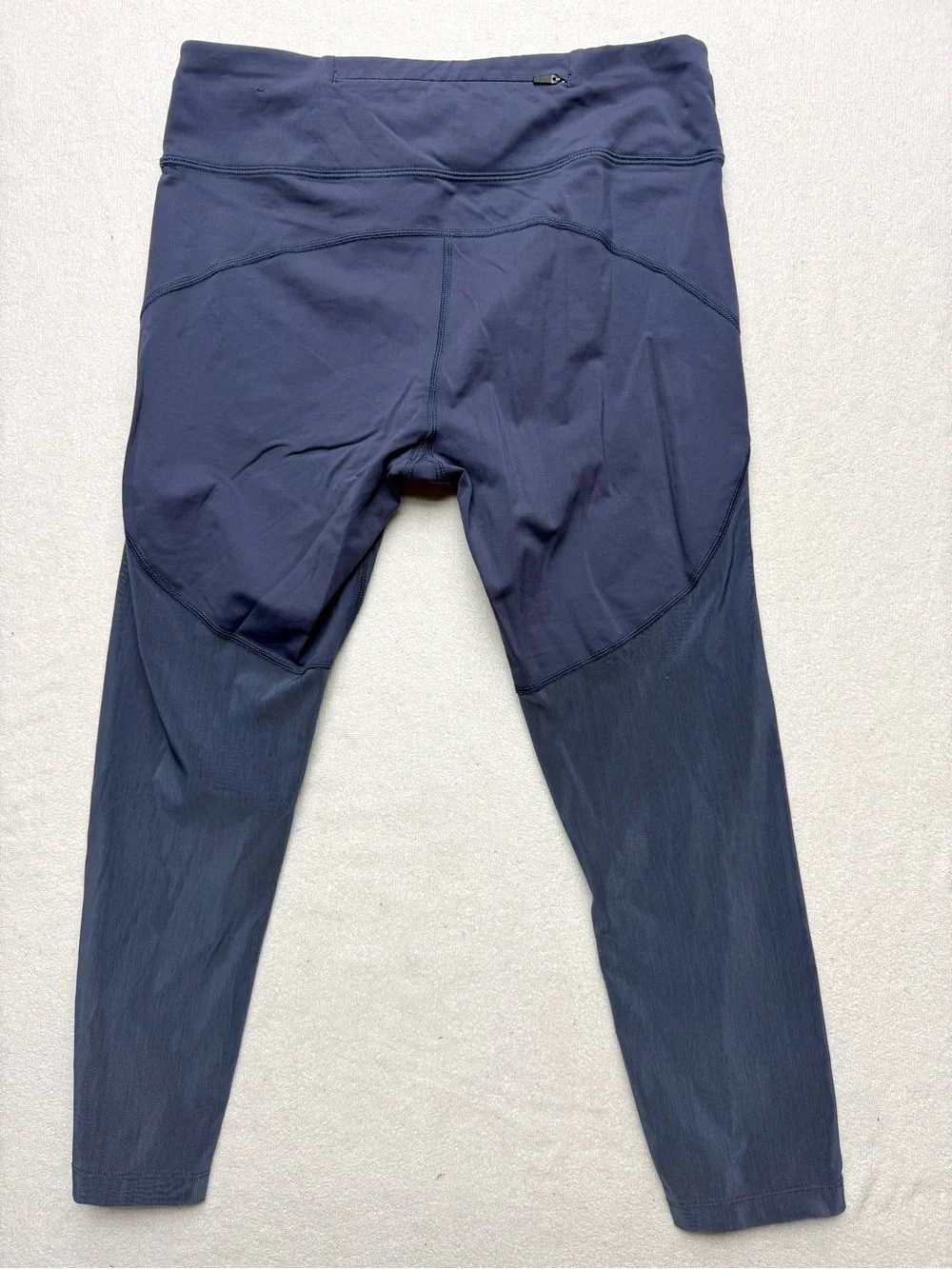 Nike Running Navy Leggings with Mesh Paneling